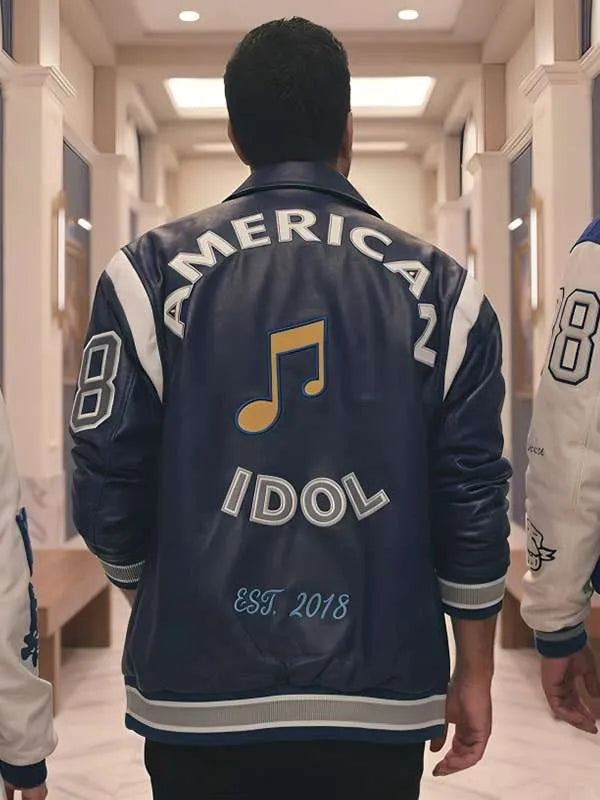 Lionel Richie American Idol 2026 Blue Varsity Jacket