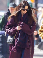Anne Hathaway NYC 2026 Bomber Coat