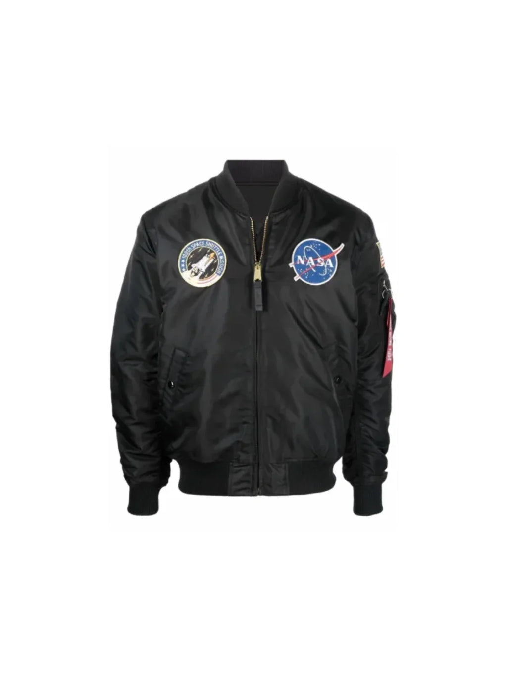 Apollo MA-1  Flight Aviator Black Bomber Jacket