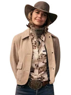 Arielle Kebbel Marshals 2026 Suede Jacket