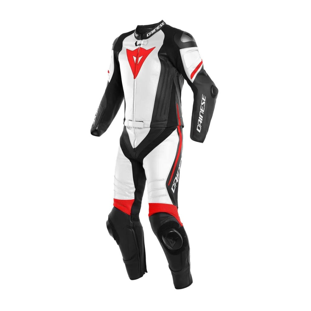 Laguna Seca Men Motorcycle Racing 2 PC Black Leather Suit