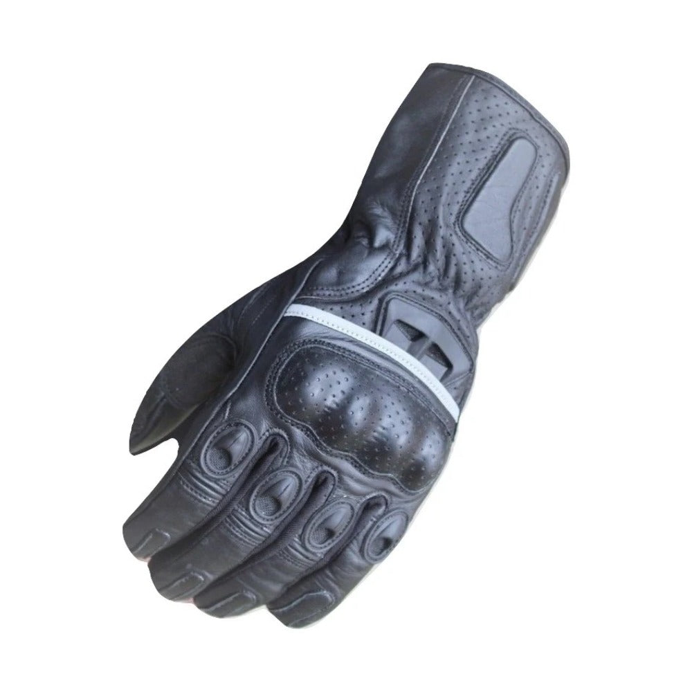 Motorcycle Black Scotchlite Touch Screen Campatible Gloves