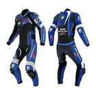 BMW MOTORRAD MOTORCYCLE BLUE LEATHER RACING SUIT