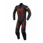 APRILIA MEN MOTORCYCLE BLACK LEATHER RACING SUIT