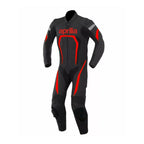 APRILIA MEN MOTORCYCLE BLACK LEATHER RACING SUIT
