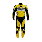 Men YELLOW MOTORCYCLE LEATHER RACING SUIT
