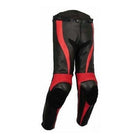 MEN MOTORCYCLE RED AND BLACK CE ARMOR PANTS