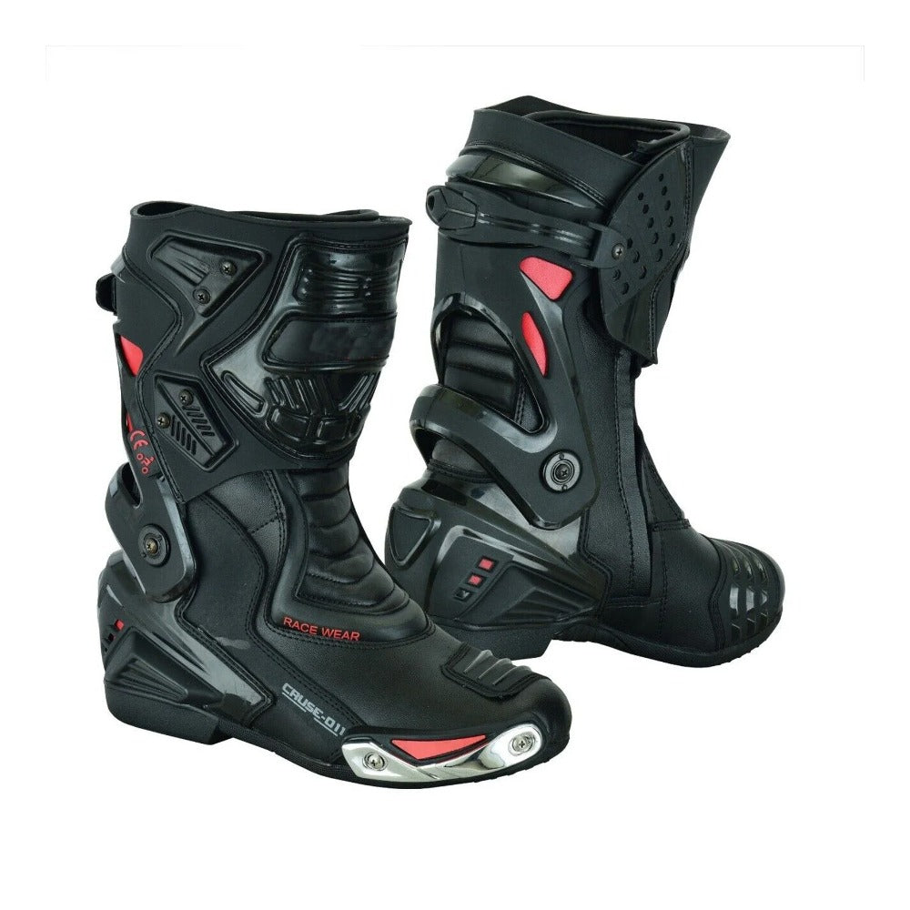 Moto Wear Mens Motorcycle Street Riding Boots/Shoes