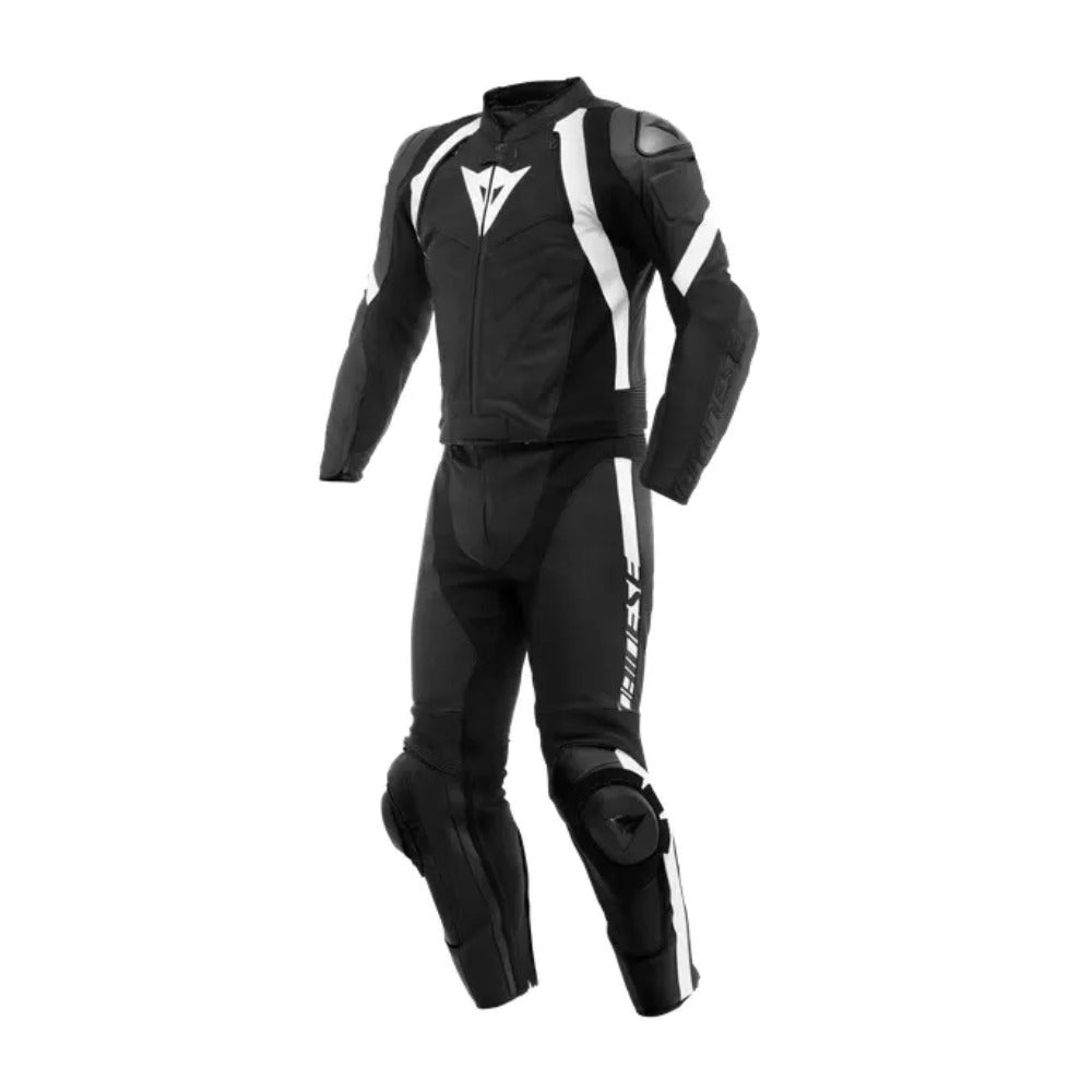 AVRO Men Motorcycle Racing 2 PC Black Leather Suit