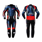 BMW MOTORCYCLE BLUE LEATHER RACING SUIT