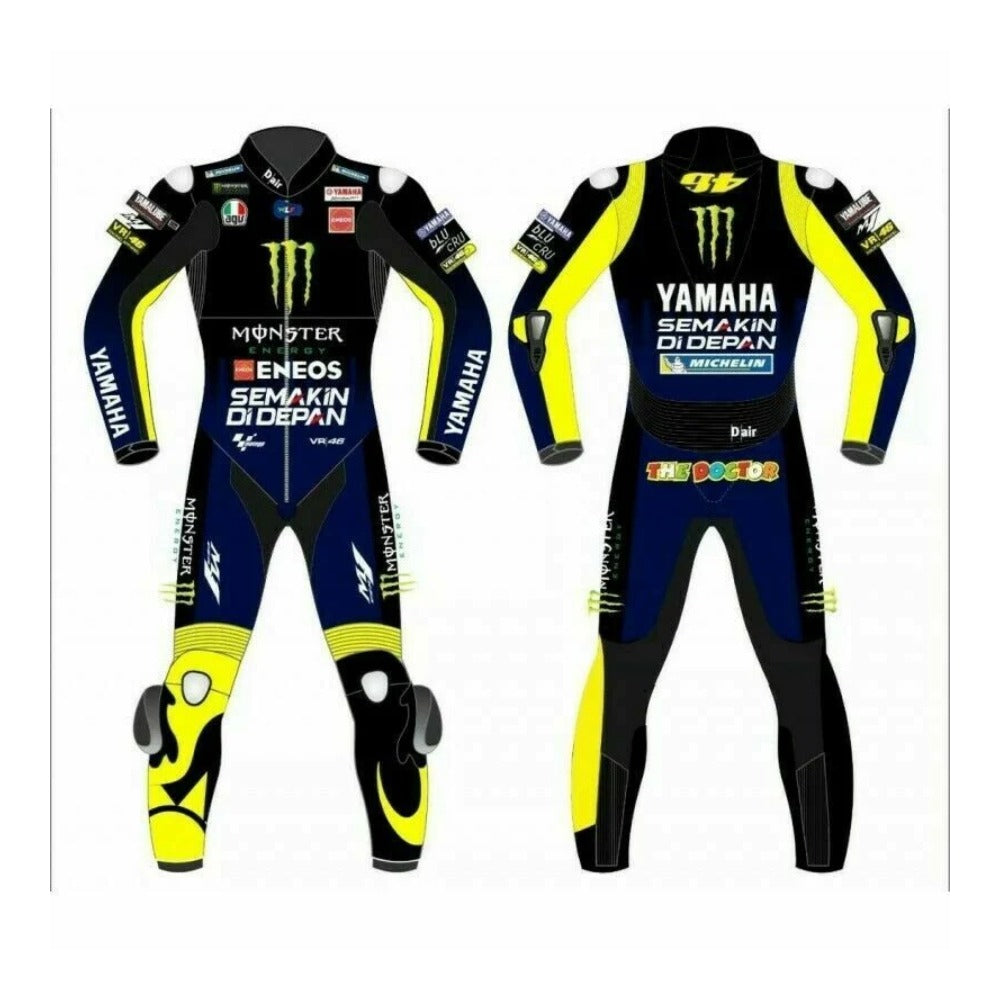 YAMAHA MONSTER MOTORCYCLE LEATHER RACING SUIT