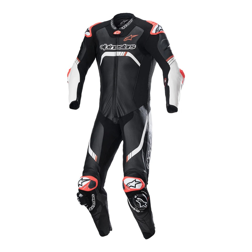 Alpinestars GP Tech V4 Motorcycle Black White Leather Racing Suit