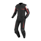 2 PC MEN MOTORCYCLE LEATHER RACING SUIT