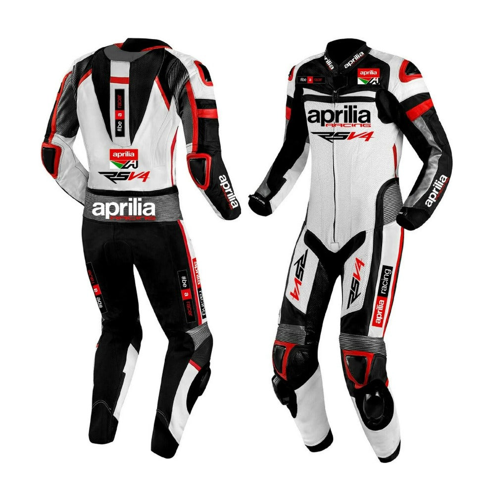 APRILIA MEN MOTORCYCLE LEATHER RACING SUIT