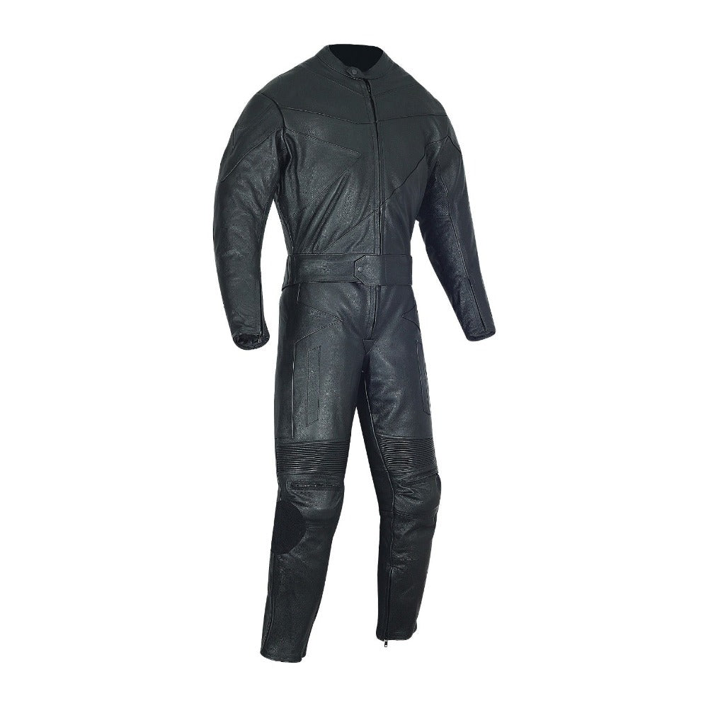 BLACK RACE TWO PIECE SUIT CE APPROVED PROTECTION