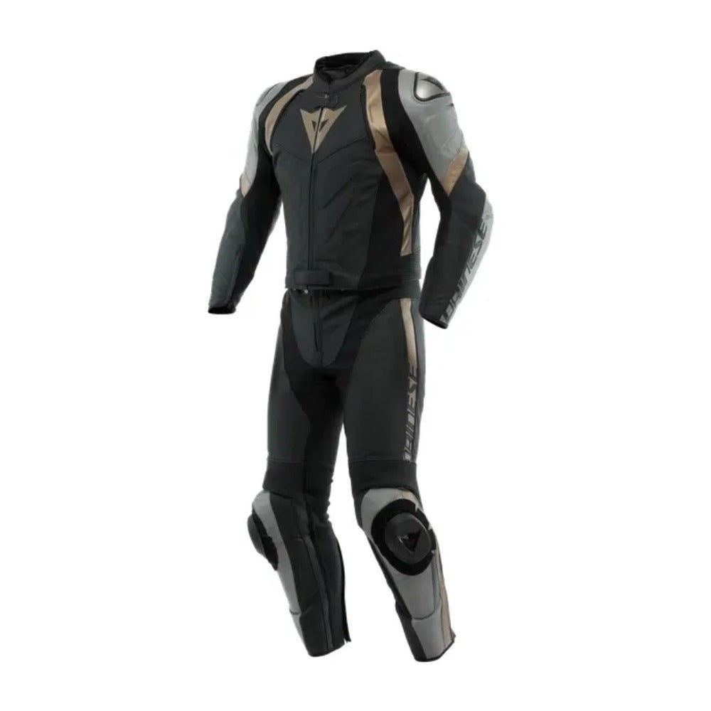 AVRO Men Motorcycle Racing 2 PC Black Leather Suit