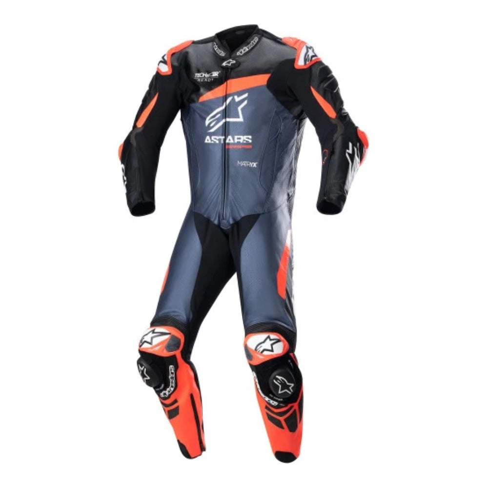 Alpinestars GP Plus V4 Motorcycle Blue Leather Race Suit