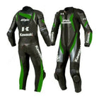 NINJA NEW LEATHER RACING GREEN SUIT CE APPROVED PROTECTION