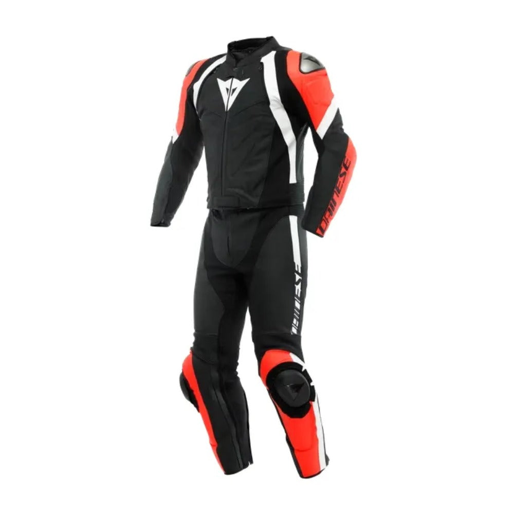 AVRO Men Motorcycle Racing 2 PC Black Leather Suit