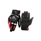 Motorcycle New Red Black TPU Armor Patented Velcro Touch Screen Campatible Gloves