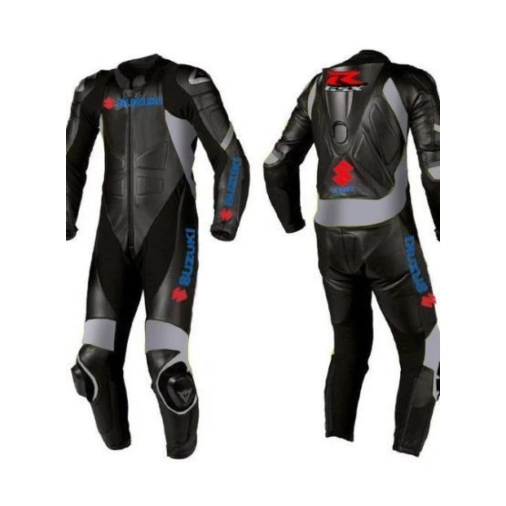 SUZUKI GSXR MOTORCYCLE LEATHER RACING SUIT