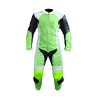 MOTORCYCLE NEON LEATHER RACING SUIT