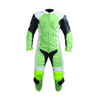 MOTORCYCLE NEON LEATHER RACING SUIT
