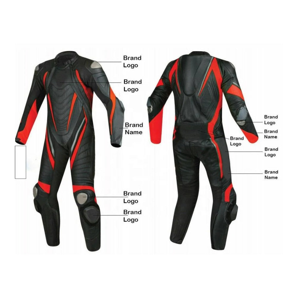 CUSTOM MEN MOTORCYCLE LEATHER RACING SUIT