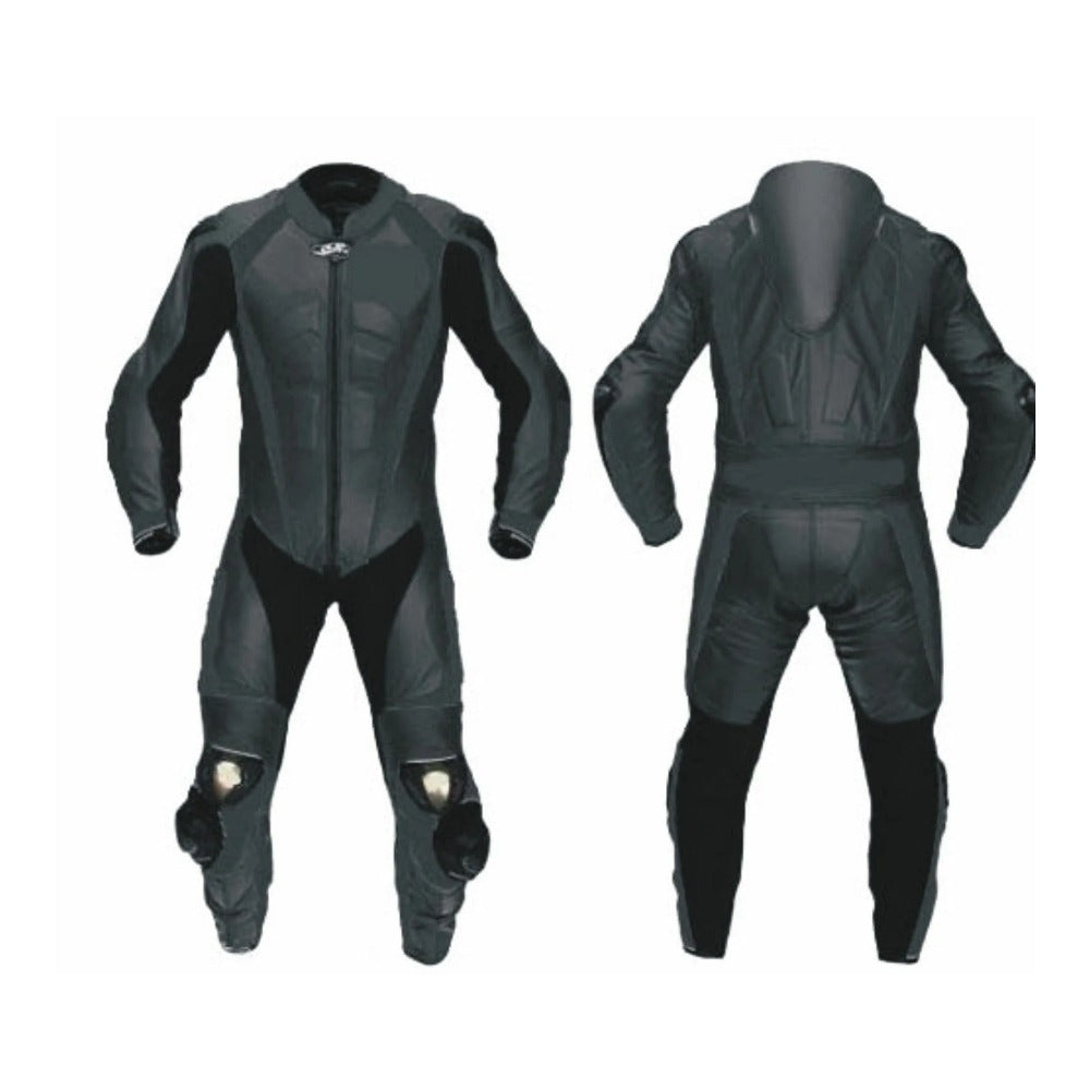 EXO BLACK MEN MOTORCYCLE LEATHER RACING SUIT