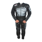 HONDA MOTORCYCLE BLACK LEATHER RACING SUIT SIZE XXL