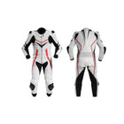 RNX MOTORCYCLE WHITE LEATHER RACING SUIT