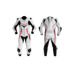 RNX MOTORCYCLE WHITE LEATHER RACING SUIT