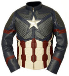Avengers Endgame Captain America Genuine Leather Jacket