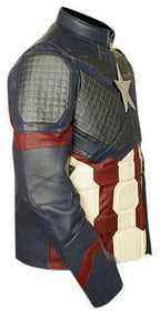 Avengers Endgame Captain America Genuine Leather Jacket