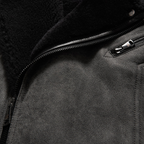 New Men Flying Sheepskin Shearling Moto Leather Flying Jacket