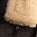 Women Brown Aviator Leather Jacket