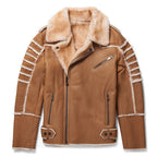 Men Black Airforce B3 Aviator Flight Fur Sheepskin RAF Shearling Leather Jacket