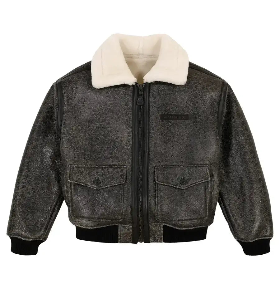 Avirex Shearling B-3 Leather Jacket