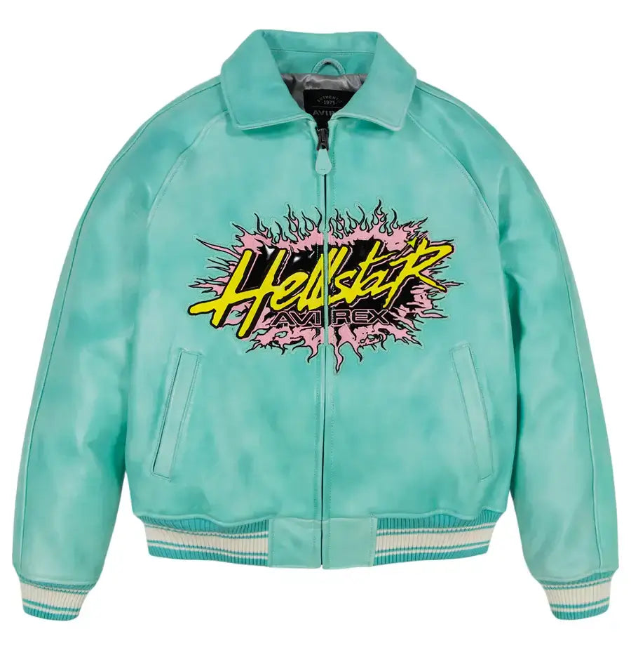 Avirex Hellstar Bomber Leather Jacket