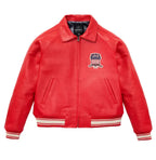 Avirex USA Red Icon Genuine Leather Jacket