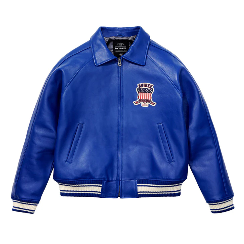 Men's Avirex Blue Jacket New Style Avirex Jacket