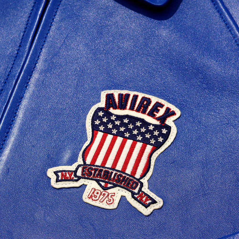 Men's Avirex Blue Jacket New Style Avirex Jacket