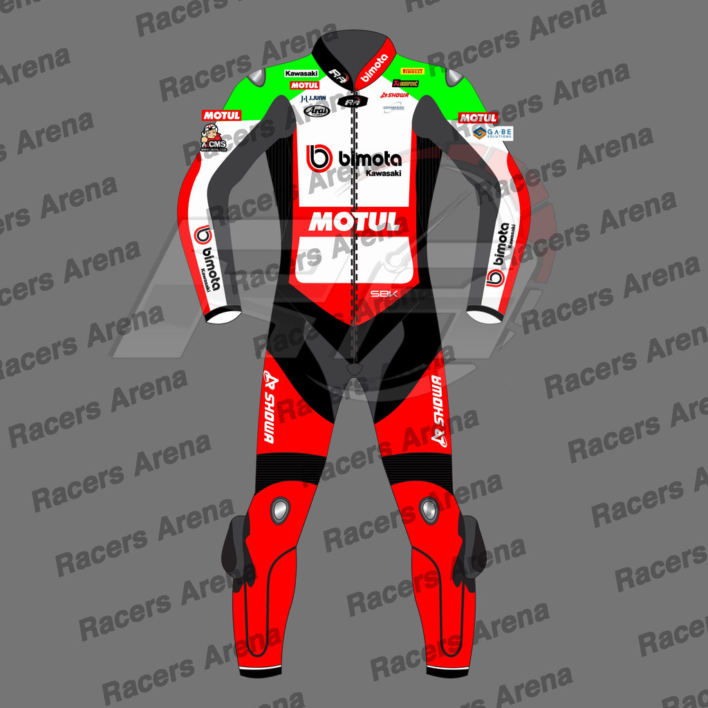Axel Bassani Kawasaki WSBK 2026 Leather Racing Suit