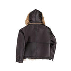 B-3 Hooded Shearling Bomber Jacket
