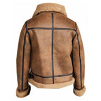 B3 Sheepskin Aviator Flight Fur Shearling Bomber Jacket by Avanzar Leather