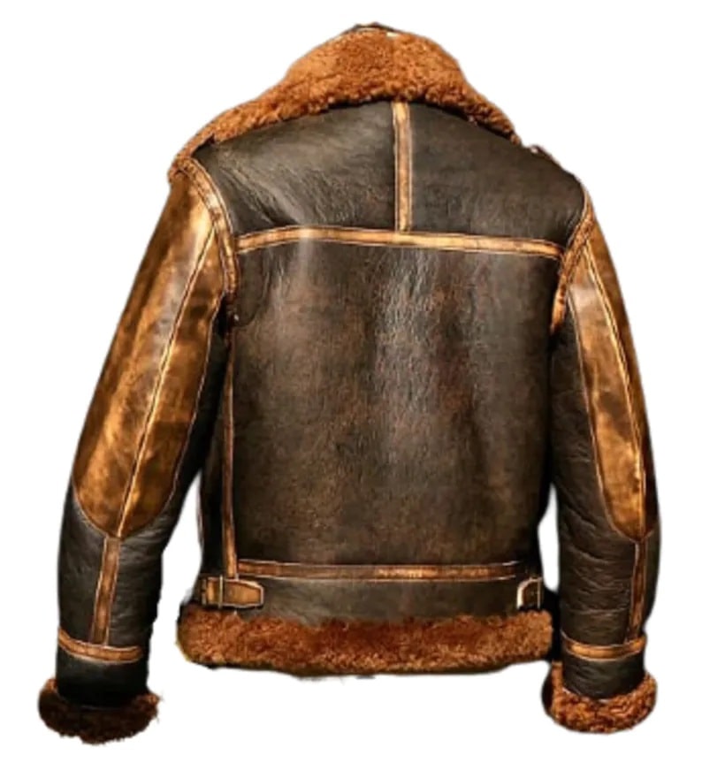 Men’s Two-Tone B3 Shearling Bomber Jacket