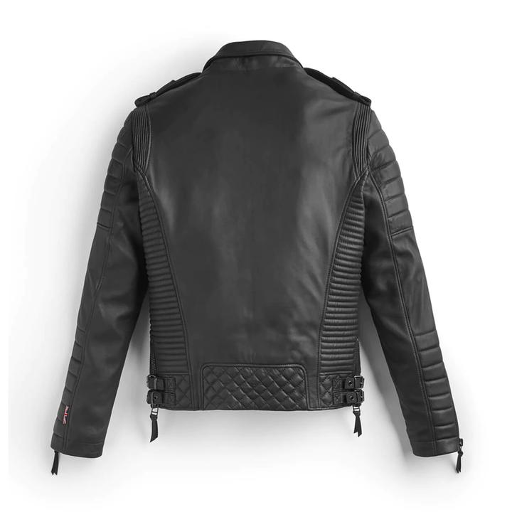 Mens Riding MotoFashion Black Leather Biker Jacket