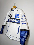 BMW COMPAQ Casual Streetwear Leather Biker Racing Jacket