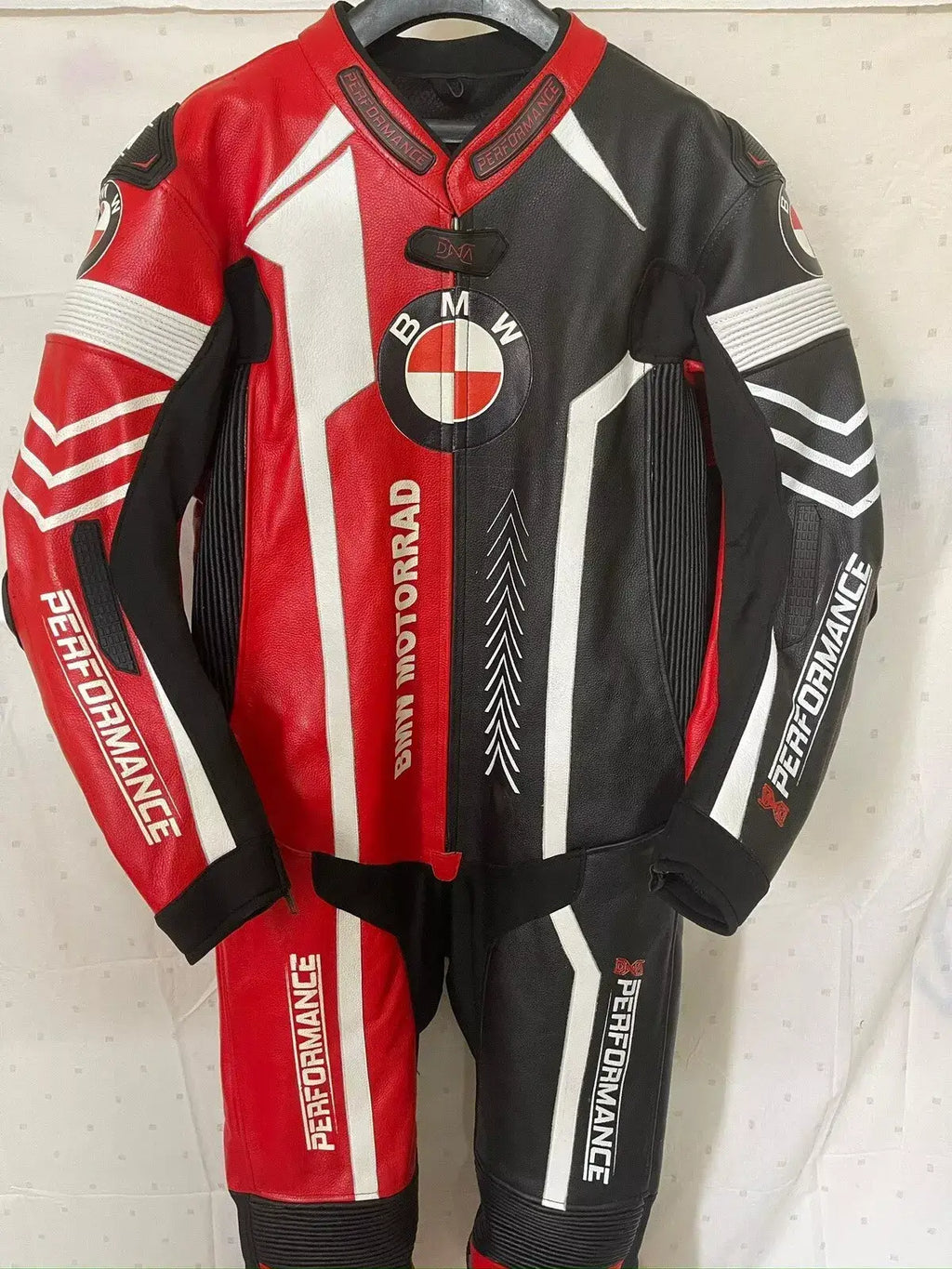 BMW motorcycle one piece racing leather suit