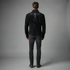 Men's Black Scully Leather Jacket - Leather Outlet